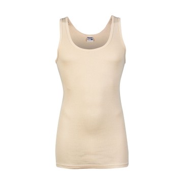 Beeren heren singlet beige huidkleur