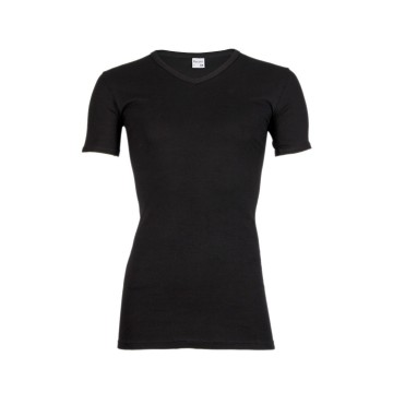 Beeren heren v hals t shirt extra lang m3000 zwart