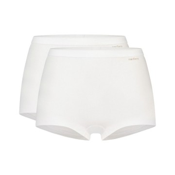 Dames short ten cate wit 32279 2 pack