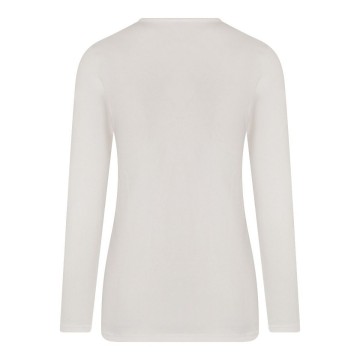 Dames thermo shirt lange mouw wit 07 086 achter