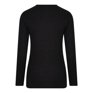 Dames thermo shirt lange mouw zwart beeren 07 086 achter