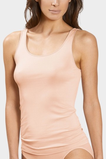 Dames top brede band mey 55204 cream tan