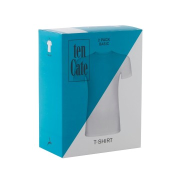 T shirt ten cate wit 2 pack verpakking 30868